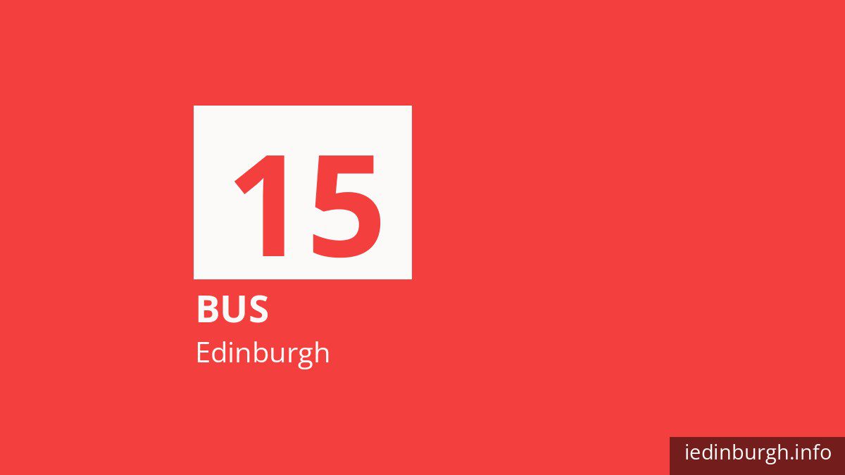 Bus route 15 in Edinburgh