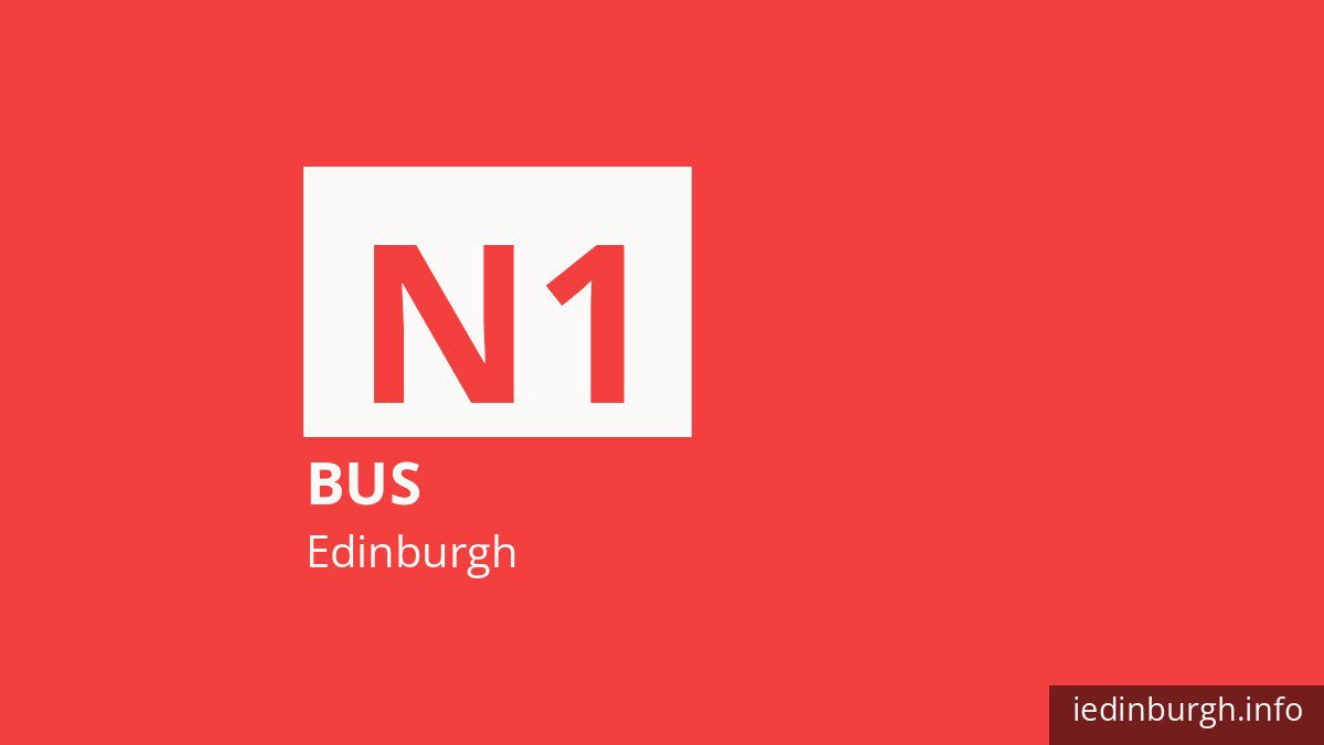 Night bus route N1 in Edinburgh
