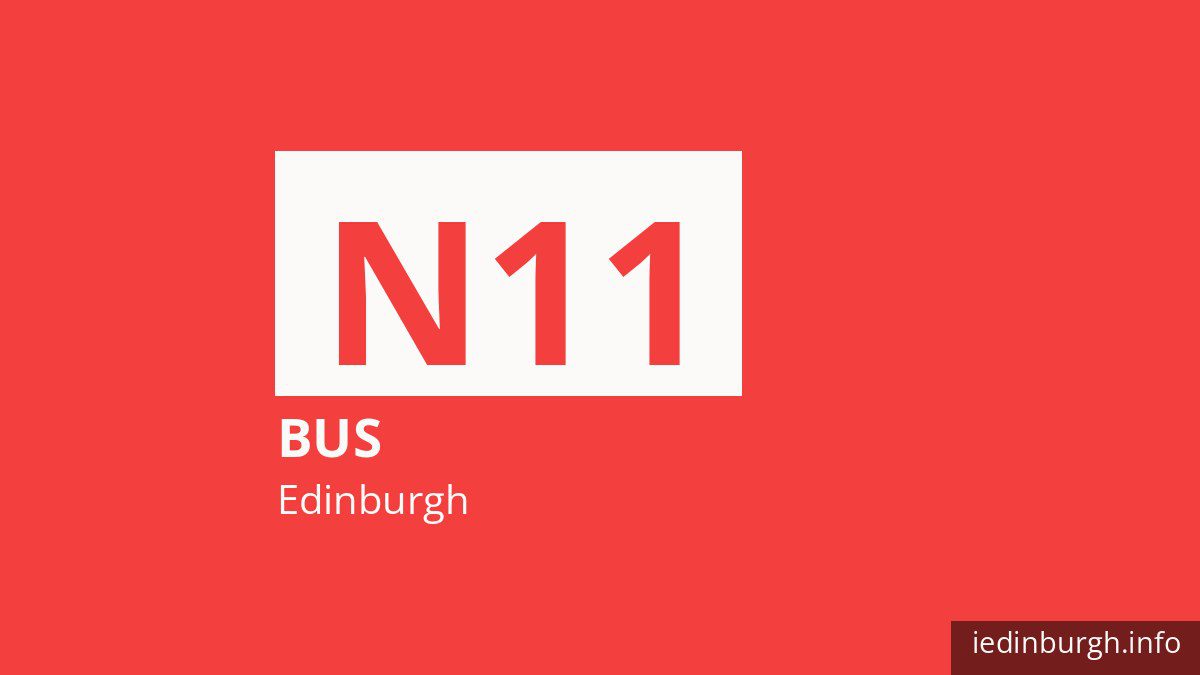 Night bus route N11 in Edinburgh