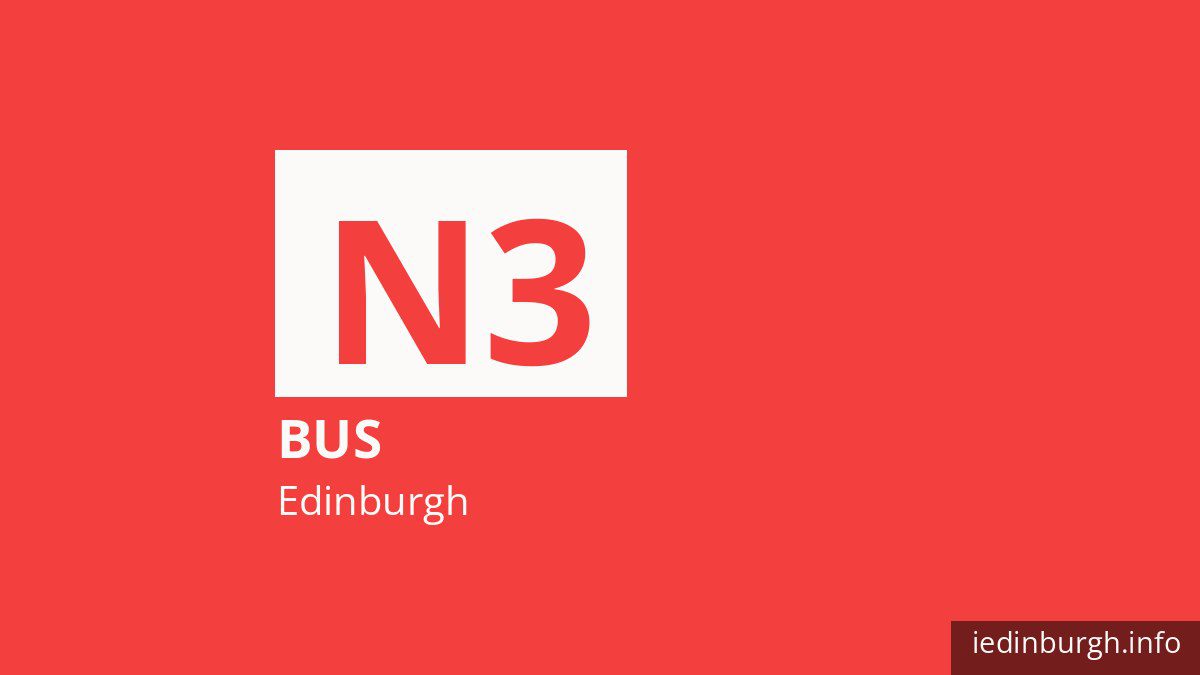 Night bus route N3 in Edinburgh