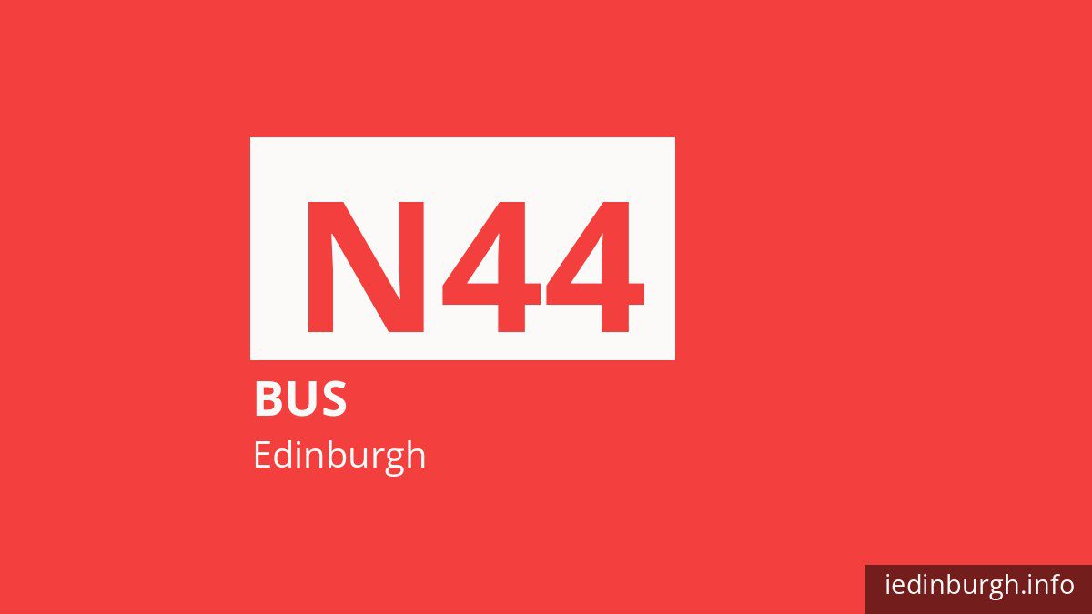 Night bus route N44 in Edinburgh